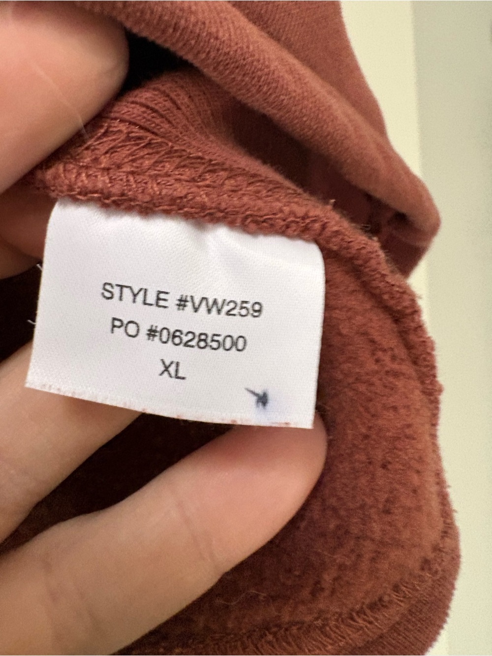 Vuori Boxy Cropped Crewneck Sweatshirt in Rust Brown - Picture 6 of 10